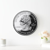 Neuer Quarter Dollar Große Wanduhr (Zuhause)