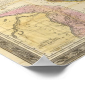 Neuer Querschnitt des Staat Illinois 2 Poster (Ecke)