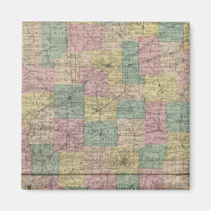 Neuer Querschnitt und Stadtplan von Indiana Magnet