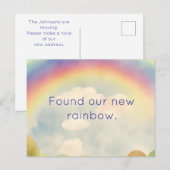 NEUER RAINBOW-ADRESSE-POSTCARD POSTKARTE (Vorne/Hinten)