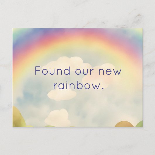 NEUER RAINBOW-ADRESSE-POSTCARD POSTKARTE (Vorderseite)