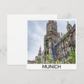 Neuer Rathausturm in München, Deutschland (Vorne/Hinten)