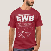 Neuer Regionalflughafen Bedford EWB T-Shirt (Vorderseite)