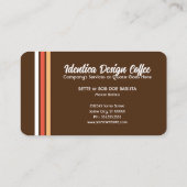 NEUER Retrokaffee Visitenkarte (Rückseite)