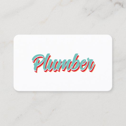 NEUER RetroKlempner Visitenkarte (Vorderseite)