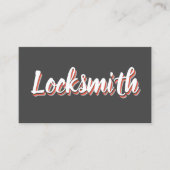 NEUER Retroschloss Visitenkarte (Vorderseite)