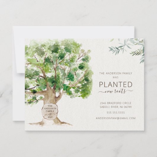 Neuer Roots Oak Tree Moving Ankündigung (Vorderseite)