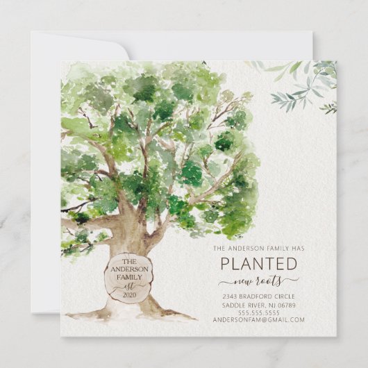 Neuer Roots Oak Tree Moving Ankündigung (Vorderseite)