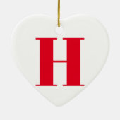 Neuer roter, roter, kundenspezifischer Anfangsbuch Keramik Ornament (Hinten)