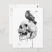 Neuer Schädel (bw. Postkarte (Vorne/Hinten)