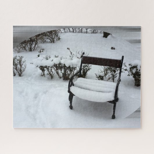 Neuer Schnee auf dem Sessel Puzzle (Horizontal)