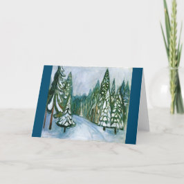 Neuer Schnee, von Munch, Fine Art Feiertagskarte