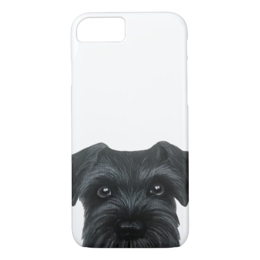 Neuer schwarzer Schnauzer, Telefonkasten Case-Mate iPhone Hülle (Rückseite)
