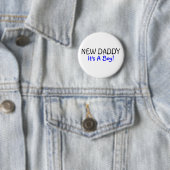 Neuer sein Vati ein Jungen-Blau Button (Beispiel)