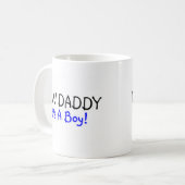 Neuer sein Vati ein Jungen-Blau Kaffeetasse (Vorderseite Links)