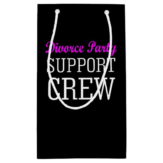 Neuer Single bricht Unterstützung Crew Scheidung P Kleine Geschenktüte (Rückseite)