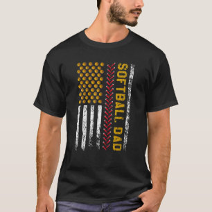 Neuer Softball-Vater zum ersten Mal Vater - Fahne T-Shirt