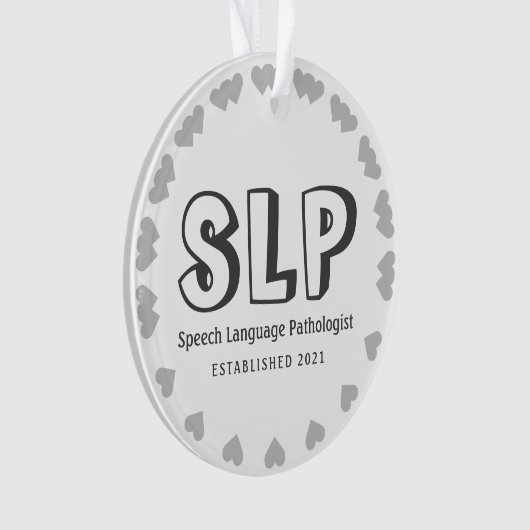 Neuer Sprachpathologe Ornament (Vorderseite)