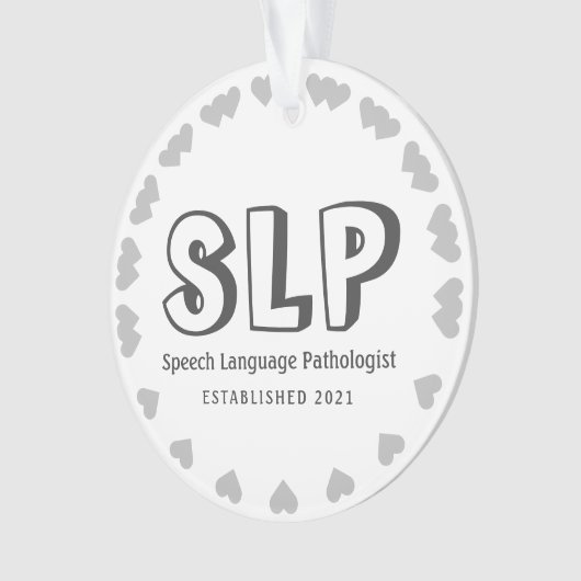 Neuer Sprachpathologe Ornament (Vorderseite)