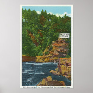 Neuer Staat Hwy Bridge View Ausable Chasm Poster