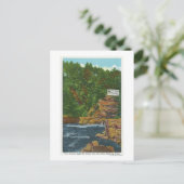 Neuer Staat Hwy Bridge View Ausable Chasm Postkarte (Stehend Vorderseite)