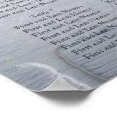 Neuer Start acht Lüster Sitzplan Poster (Ecke)