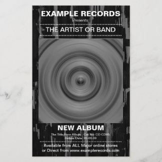 Neuer Start des Albums - Paint Textured Flyer