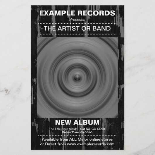 Neuer Start des Albums - Paint Textured Flyer (Vorne)