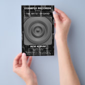 Neuer Start des Albums - Paint Textured Flyer (Handgriff)