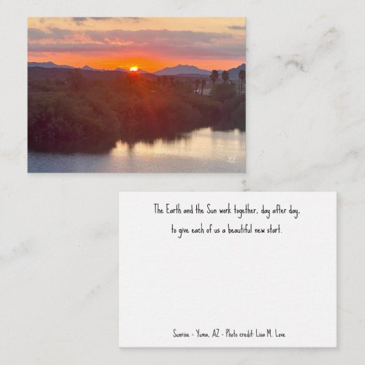 Neuer Start Mitteilungskarte (Vorne/Hinten)