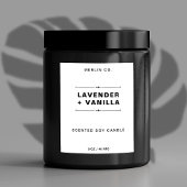 Neuer Sticker für das Label "White Modern Candle P Lebensmitteletikett
