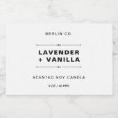 Neuer Sticker für das Label "White Modern Candle P Lebensmitteletikett (Einzelnes Label)