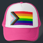 Neuer Stolz Truckerkappe<br><div class="desc">Dieses Design an guten und bösen Kreationen feiert die neue Stolz-Flag XOXO Sie sind geliebt!</div>