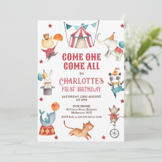 Neuer Tag des Roten Kreises Einladung (Stehend Vorderseite)