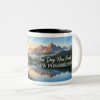 Neuer Tag Neue Gipfel Kaffeetasse
