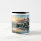 Neuer Tag Neue Gipfel Kaffeetasse (Mittel)
