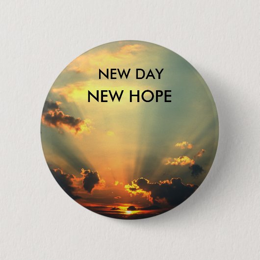 NEUER TAG, NEUE HOFFNUNGSTÖCKE BUTTON (Vorderseite)