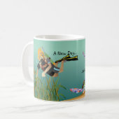 Neuer Tag! Tasse (Vorderseite Links)