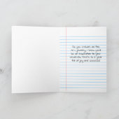 Neuer Teacher Glückwunschbericht Karte (Innenseite)