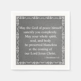 Neuer Testament Bibel Segen- 1 Thessaloniker 5:23 Serviette