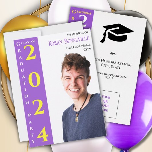 Neuer Text 1 Foto Gelb Lila Schwarz Save The Date