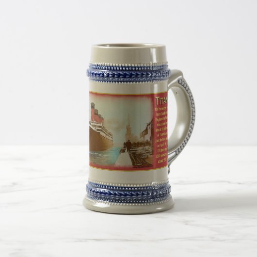 Neuer titanischer Stein Bierglas (VorderseiteRechts)