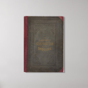 Neuer topographischer Atlas und geographisches Leinwanddruck