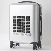 NEUER TRANSPARENTER PATENTPLATTENSTEUERELEMENT AUFKLEBER (Koffer)