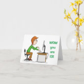 NEUER TREIBER BALD GLÜCKLICH **13. GEBURTSTAG** Ka Karte (Gelbe Blume)