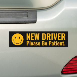 Neuer Treiber: Bitte geduldig sein Autoaufkleber