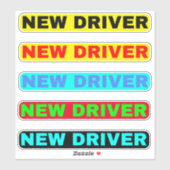 Neuer Treiber-Text - Einfaches Einfaches Treibermo Aufkleber (Blatt)