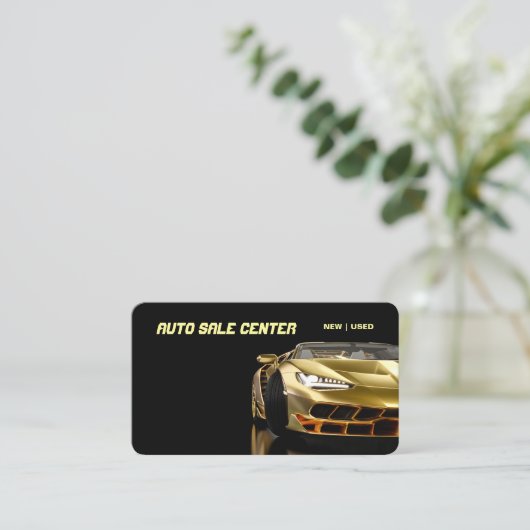 Neuer und gebrauchter Kfz-Vertrieb - Verkauf von A Visitenkarte (Stehend Vorderseite)