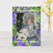 neuer Urenkel Karte (Gelbe Blume)