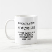 Neuer US-amerikanischer Staatsbürger Naturalisieru Kaffeetasse (Links)